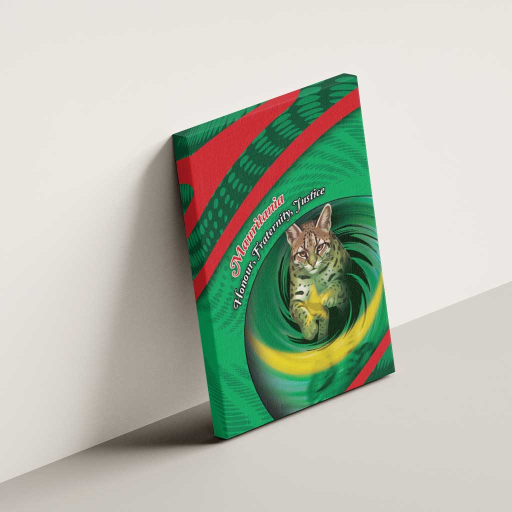 Mauritania Canvas Wall Art African Wildcat From Richat Structure