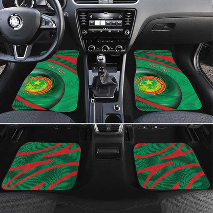 Personalized Mauritania Car Mats African Wildcat From Richat Structure