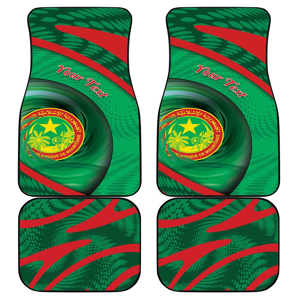 Personalized Mauritania Car Mats African Wildcat From Richat Structure