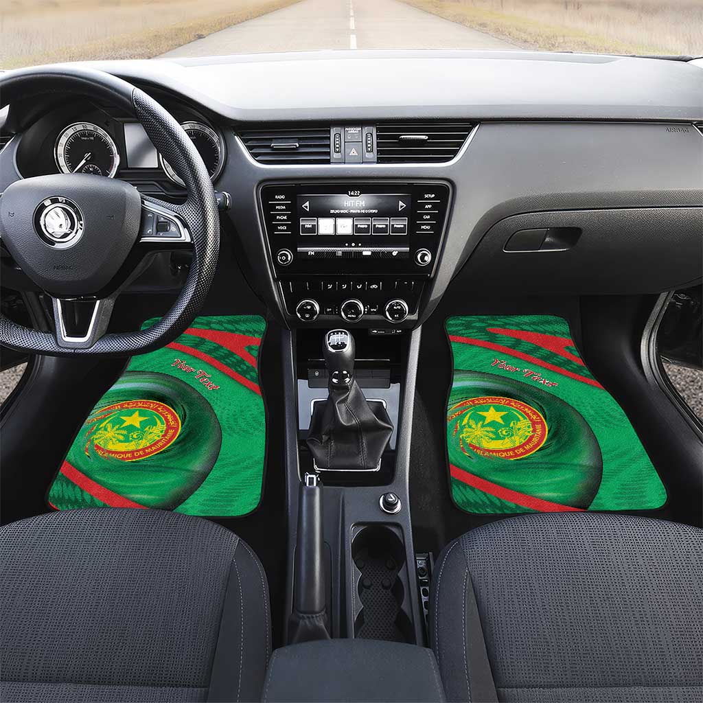 Personalized Mauritania Car Mats African Wildcat From Richat Structure