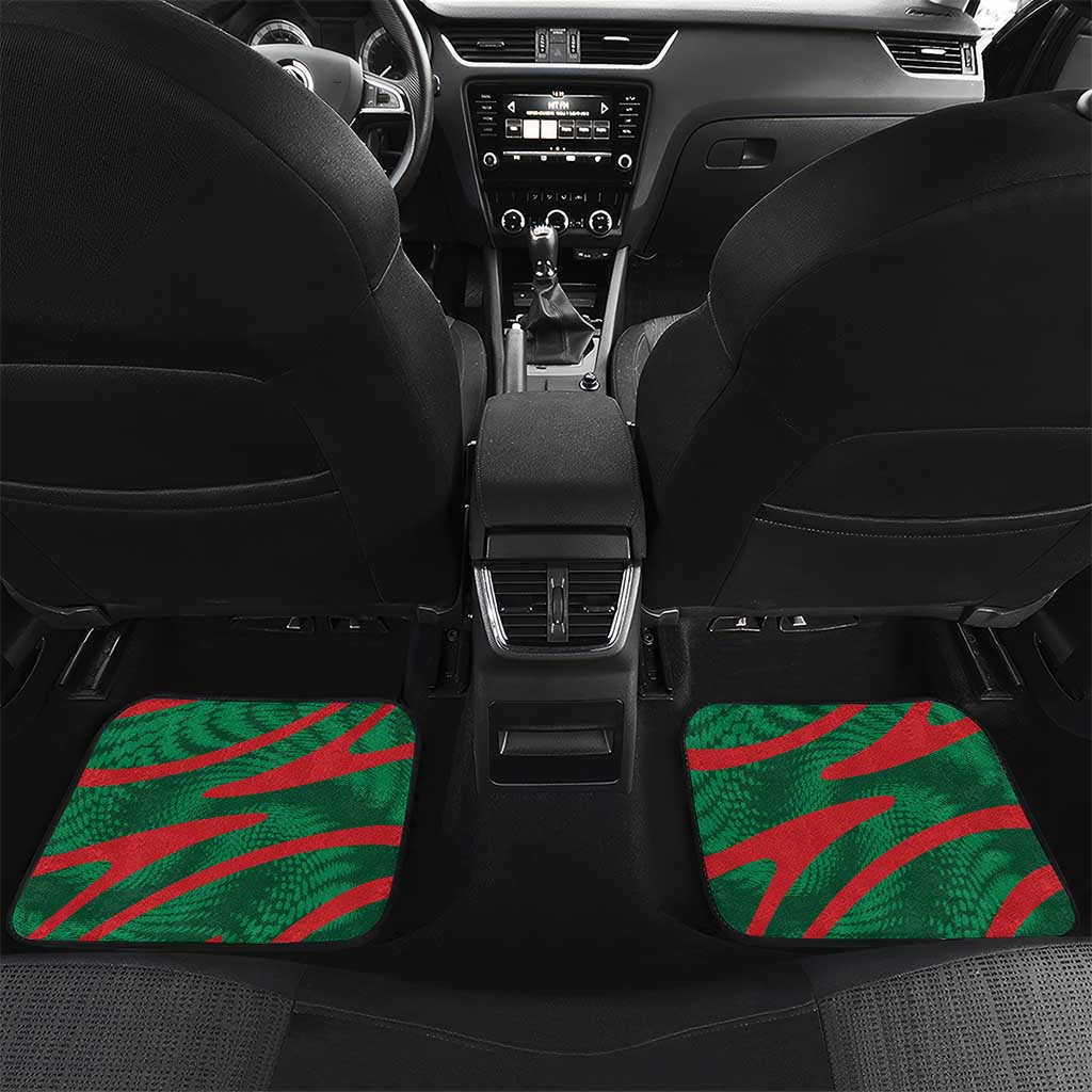 Personalized Mauritania Car Mats African Wildcat From Richat Structure