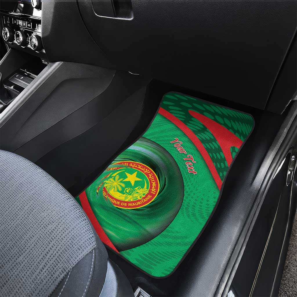 Personalized Mauritania Car Mats African Wildcat From Richat Structure