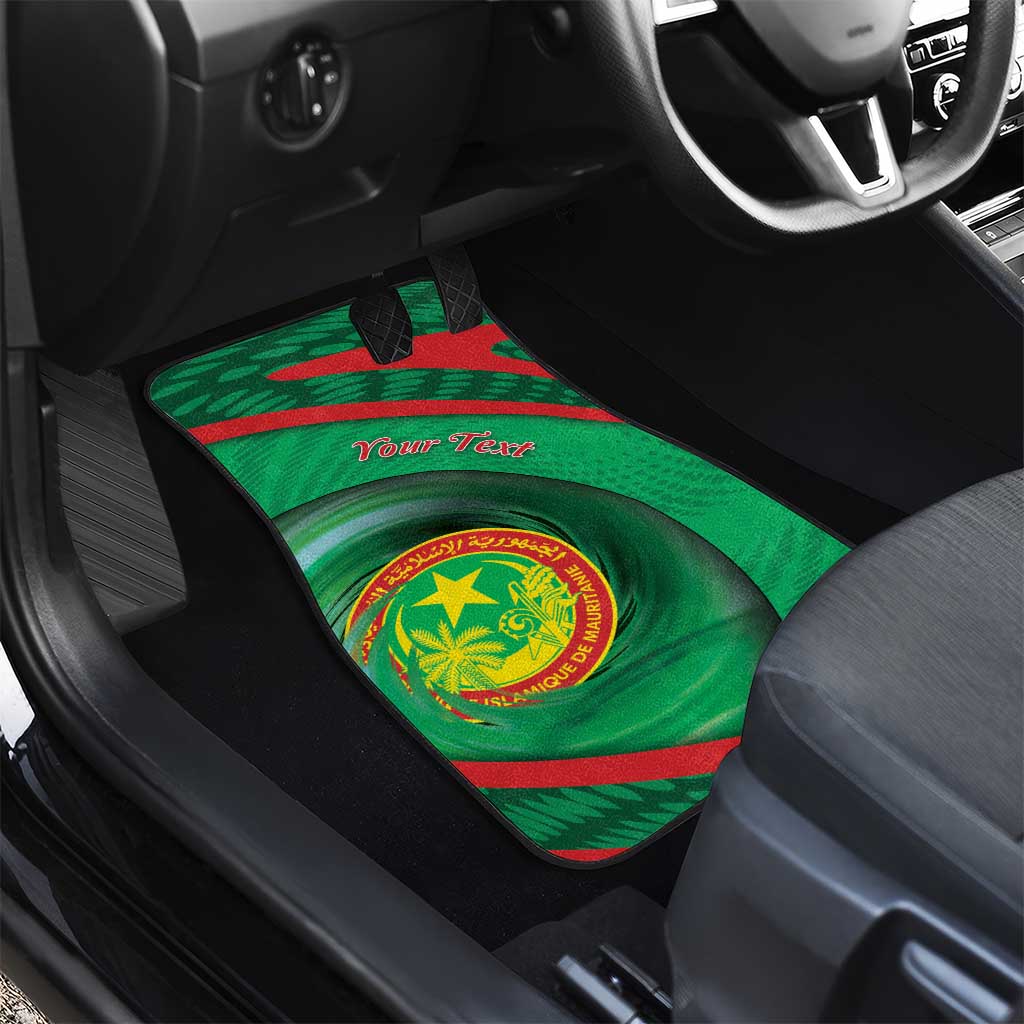 Personalized Mauritania Car Mats African Wildcat From Richat Structure