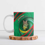 Personalized Mauritania Ceramic Mug African Wildcat From Richat Structure