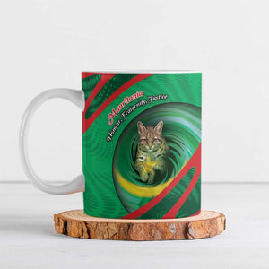 Personalized Mauritania Ceramic Mug African Wildcat From Richat Structure