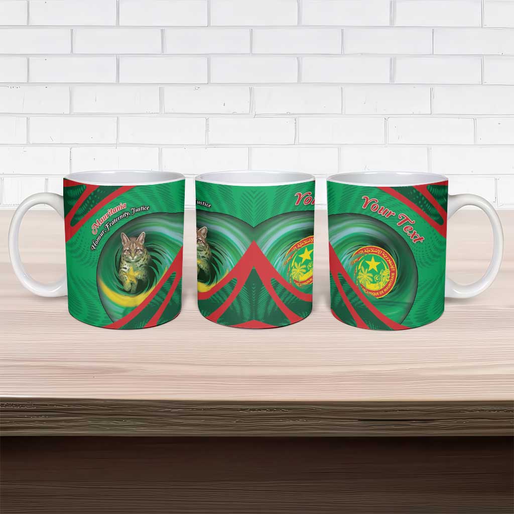 Personalized Mauritania Ceramic Mug African Wildcat From Richat Structure