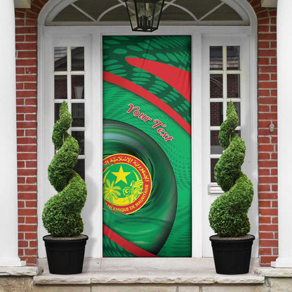 Personalized Mauritania Door Cover African Wildcat From Richat Structure