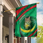 Mauritania Garden Flag African Wildcat From Richat Structure