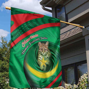 Mauritania Garden Flag African Wildcat From Richat Structure