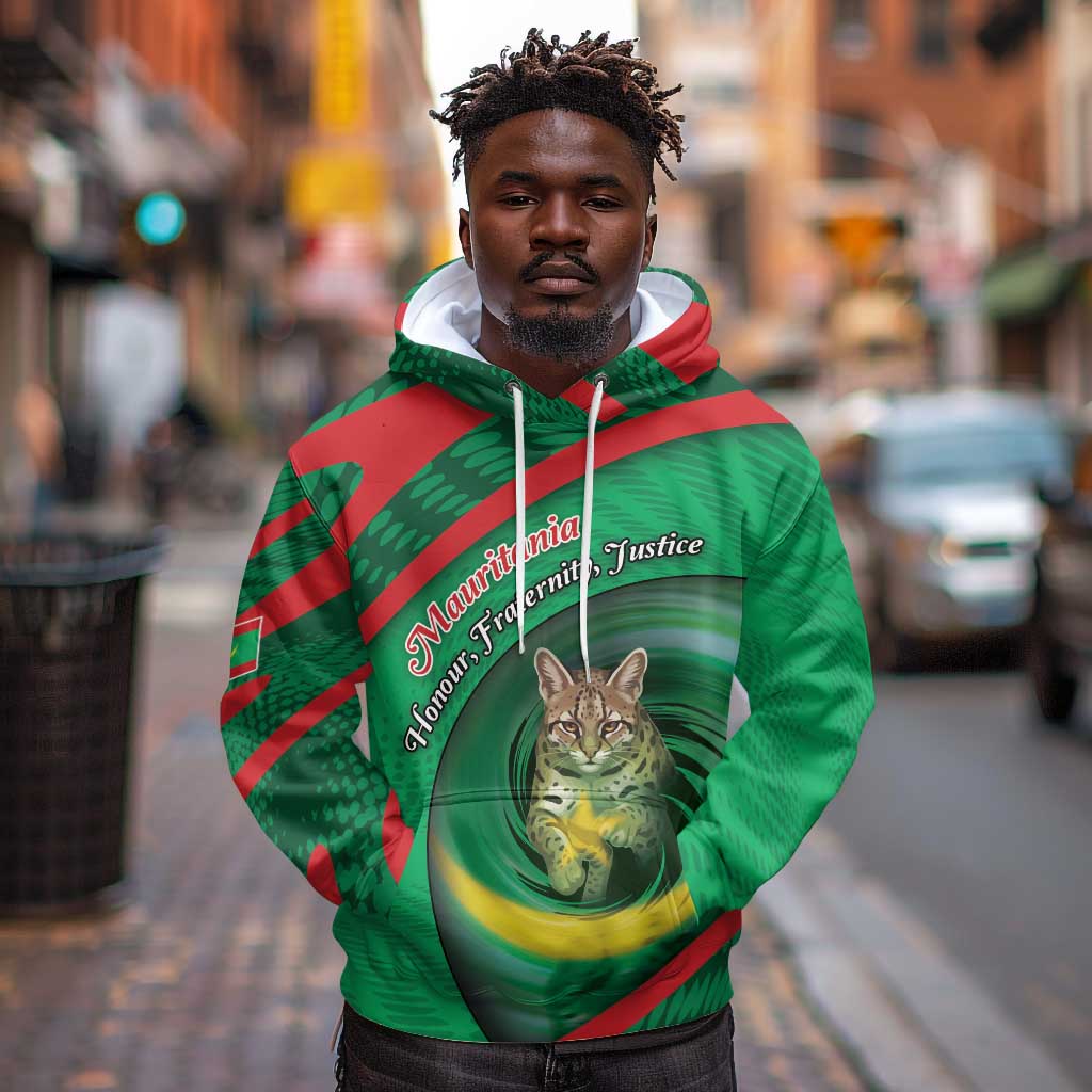 Personalized Mauritania Hoodie African Wildcat From Richat Structure