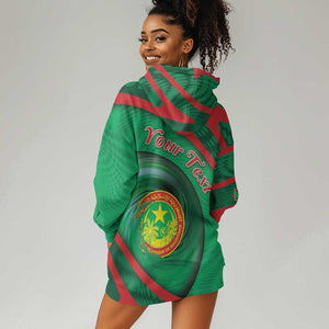 Personalized Mauritania Hoodie Dress African Wildcat From Richat Structure