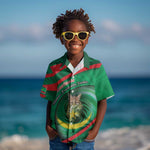 Personalized Mauritania Kid Hawaiian Shirt African Wildcat From Richat Structure