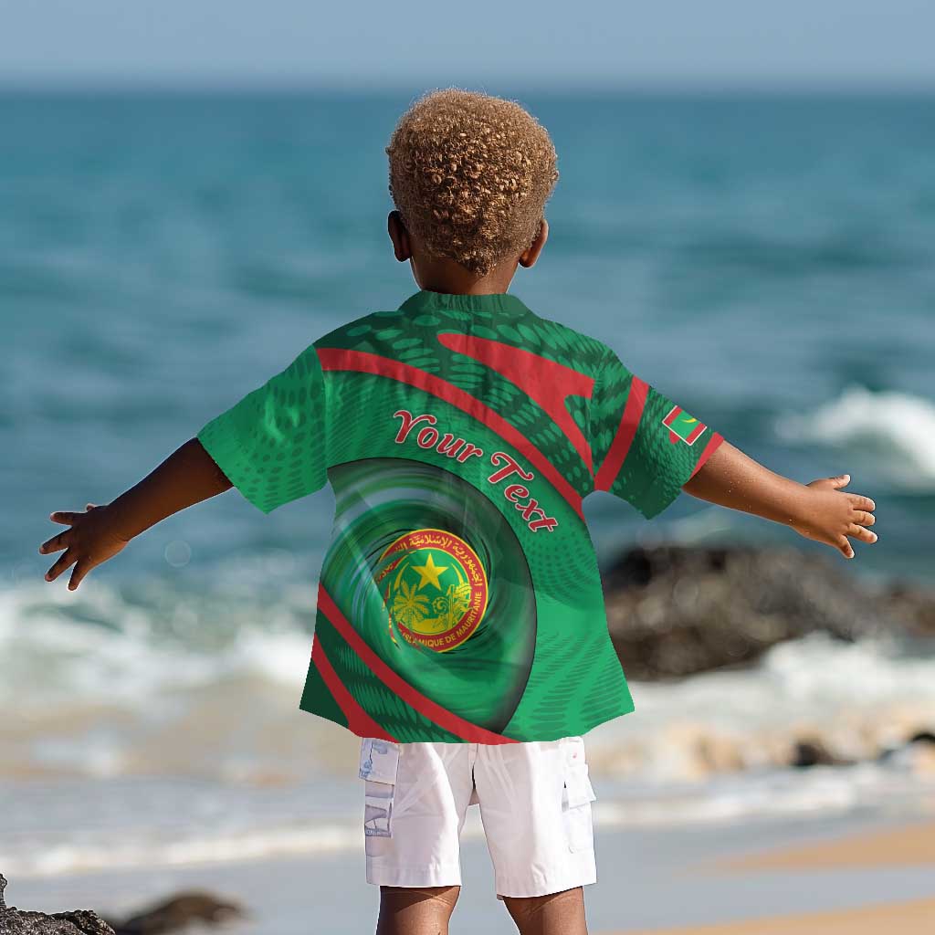 Personalized Mauritania Kid Hawaiian Shirt African Wildcat From Richat Structure
