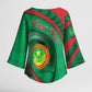 Personalized Mauritania Kimono Sleeve Blouse African Wildcat From Richat Structure