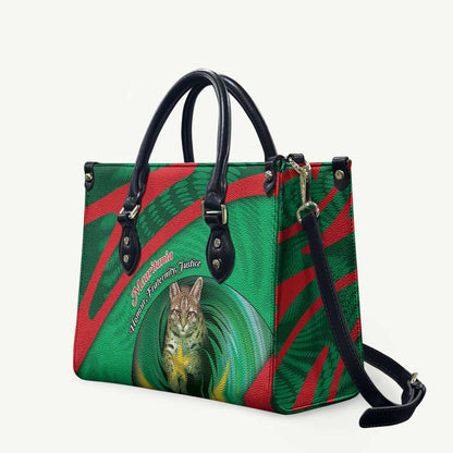 Mauritania Leather Bag African Wildcat From Richat Structure