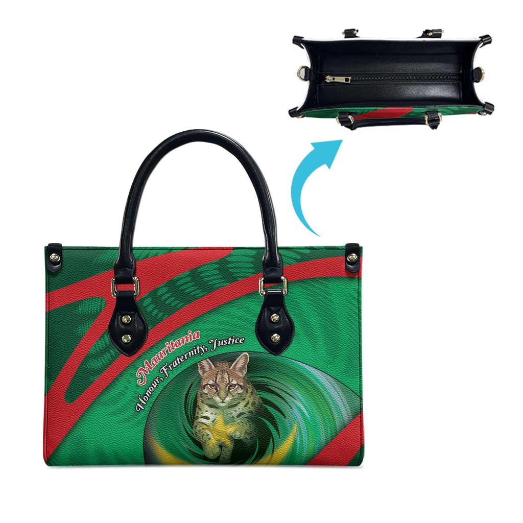Mauritania Leather Bag African Wildcat From Richat Structure