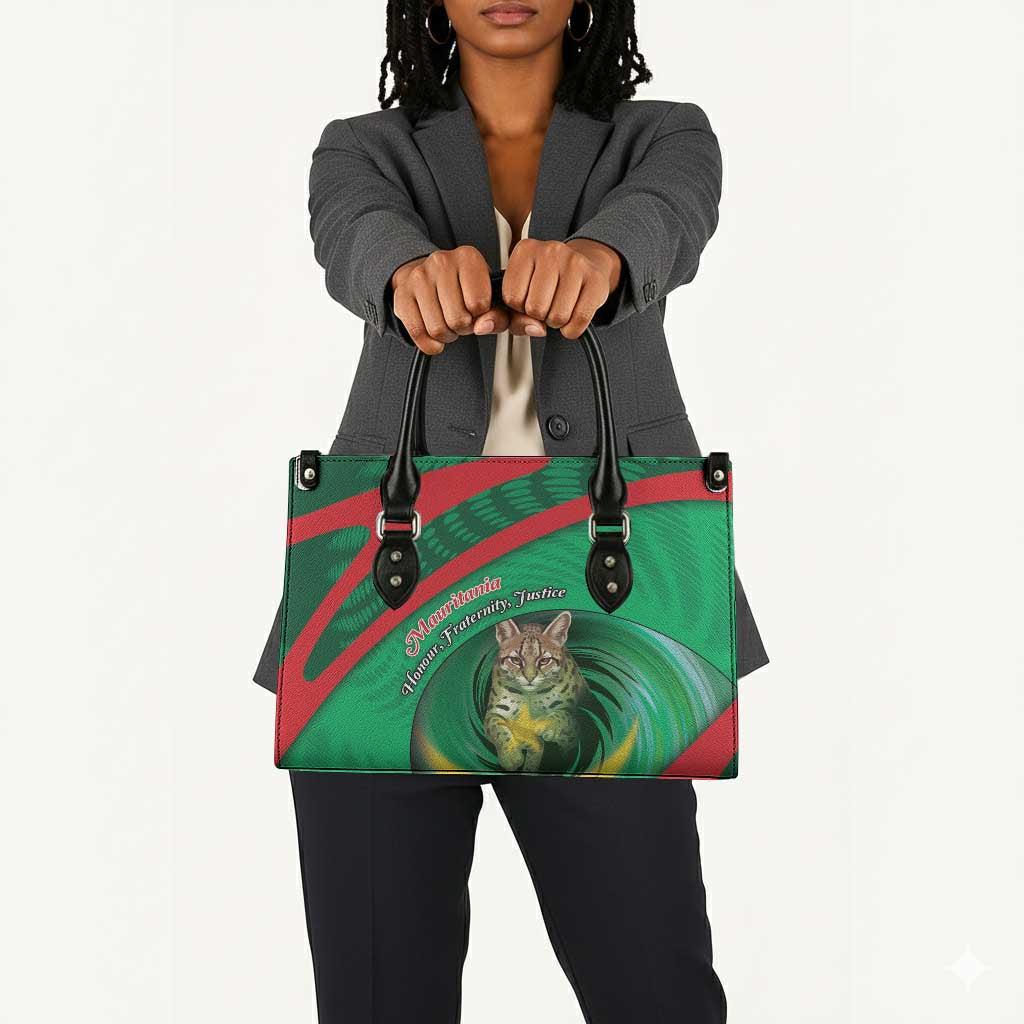 Mauritania Leather Bag African Wildcat From Richat Structure