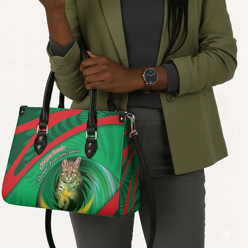 Mauritania Leather Bag African Wildcat From Richat Structure
