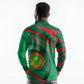 Personalized Mauritania Long Sleeve Polo Shirt African Wildcat From Richat Structure