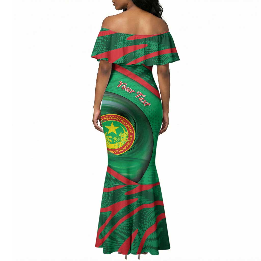 Personalized Mauritania Mermaid Dress African Wildcat From Richat Structure