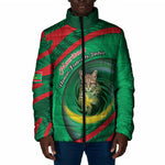 Personalized Mauritania Padded Jacket African Wildcat From Richat Structure