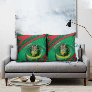 Mauritania Pillow Cover African Wildcat From Richat Structure
