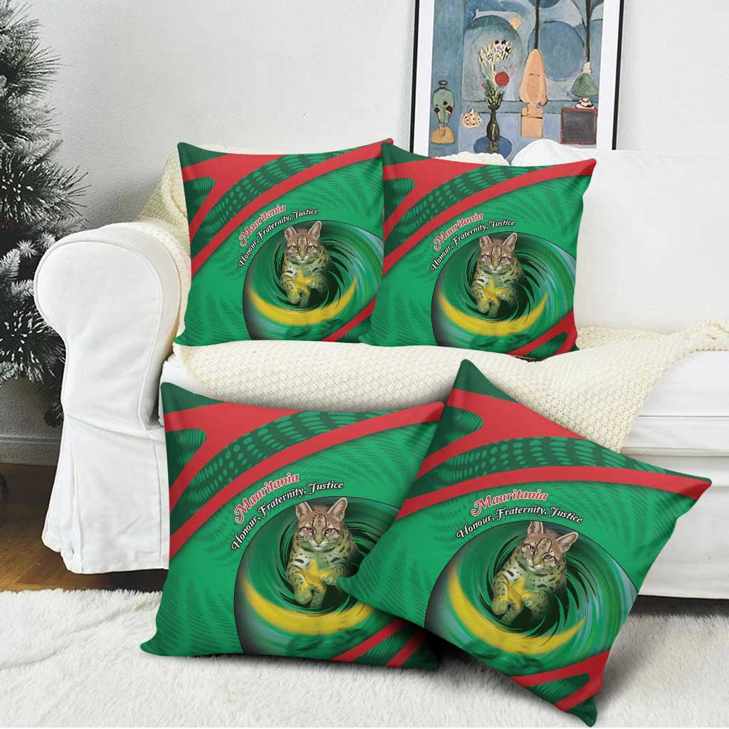 Mauritania Pillow Cover African Wildcat From Richat Structure