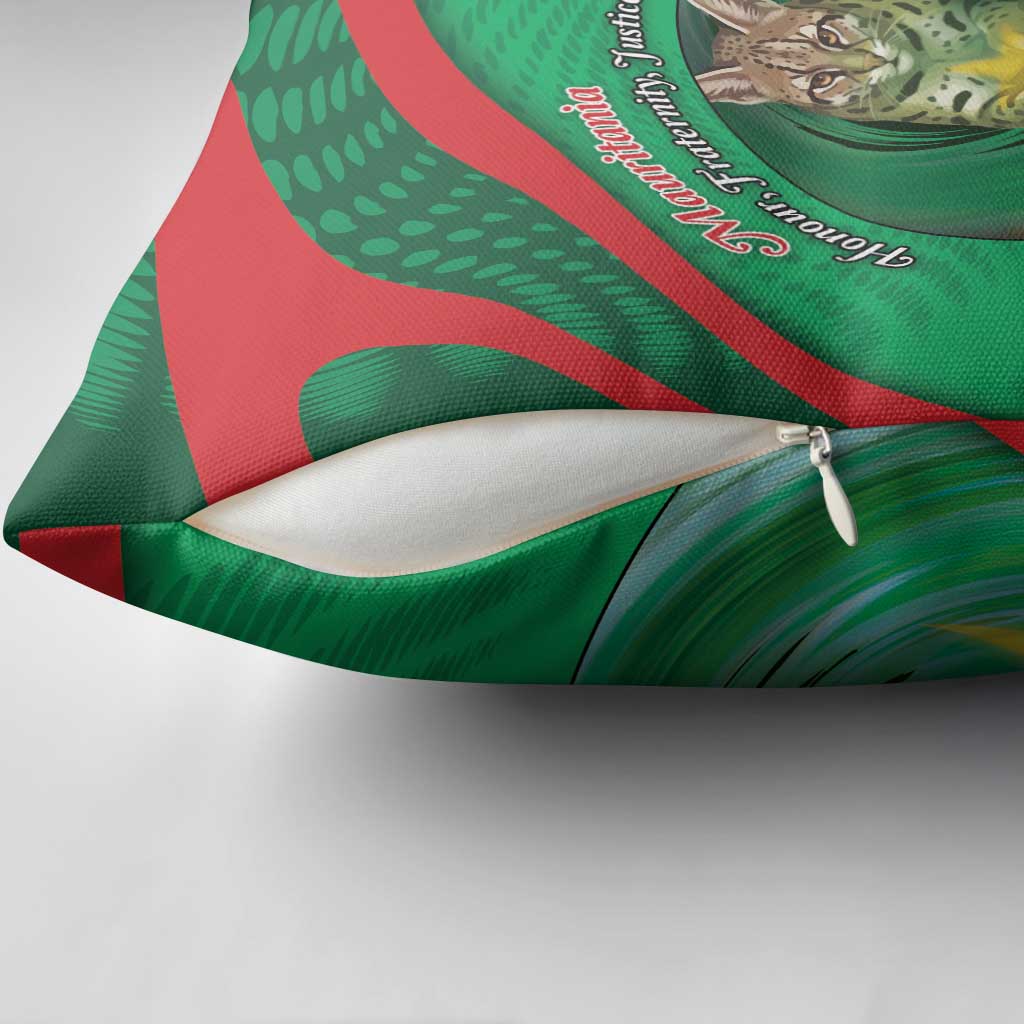 Mauritania Pillow Cover African Wildcat From Richat Structure