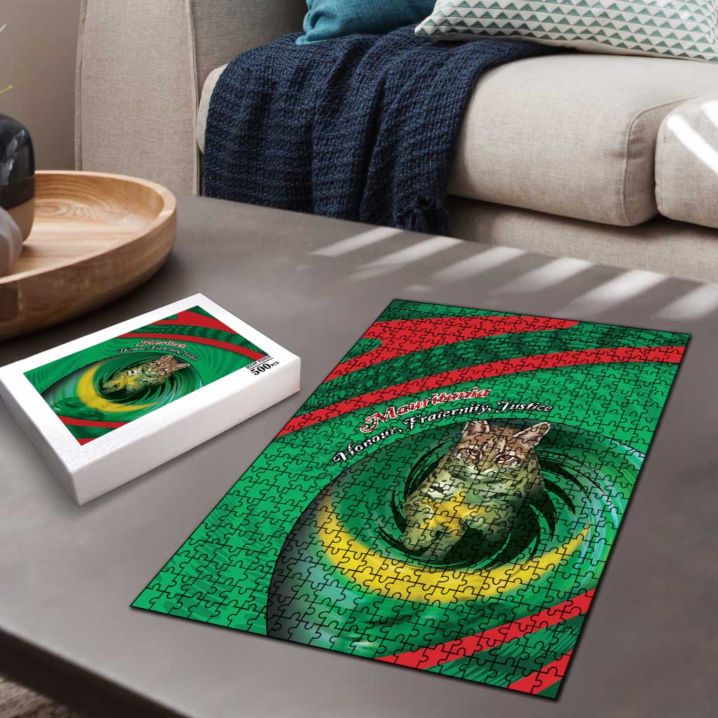 Mauritania Puzzle African Wildcat From Richat Structure