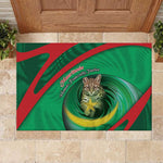 Mauritania Rubber Doormat African Wildcat From Richat Structure