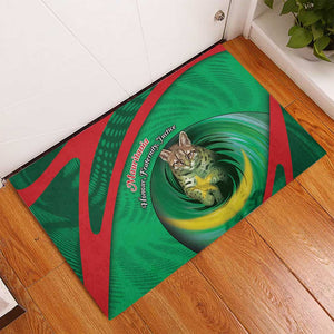 Mauritania Rubber Doormat African Wildcat From Richat Structure