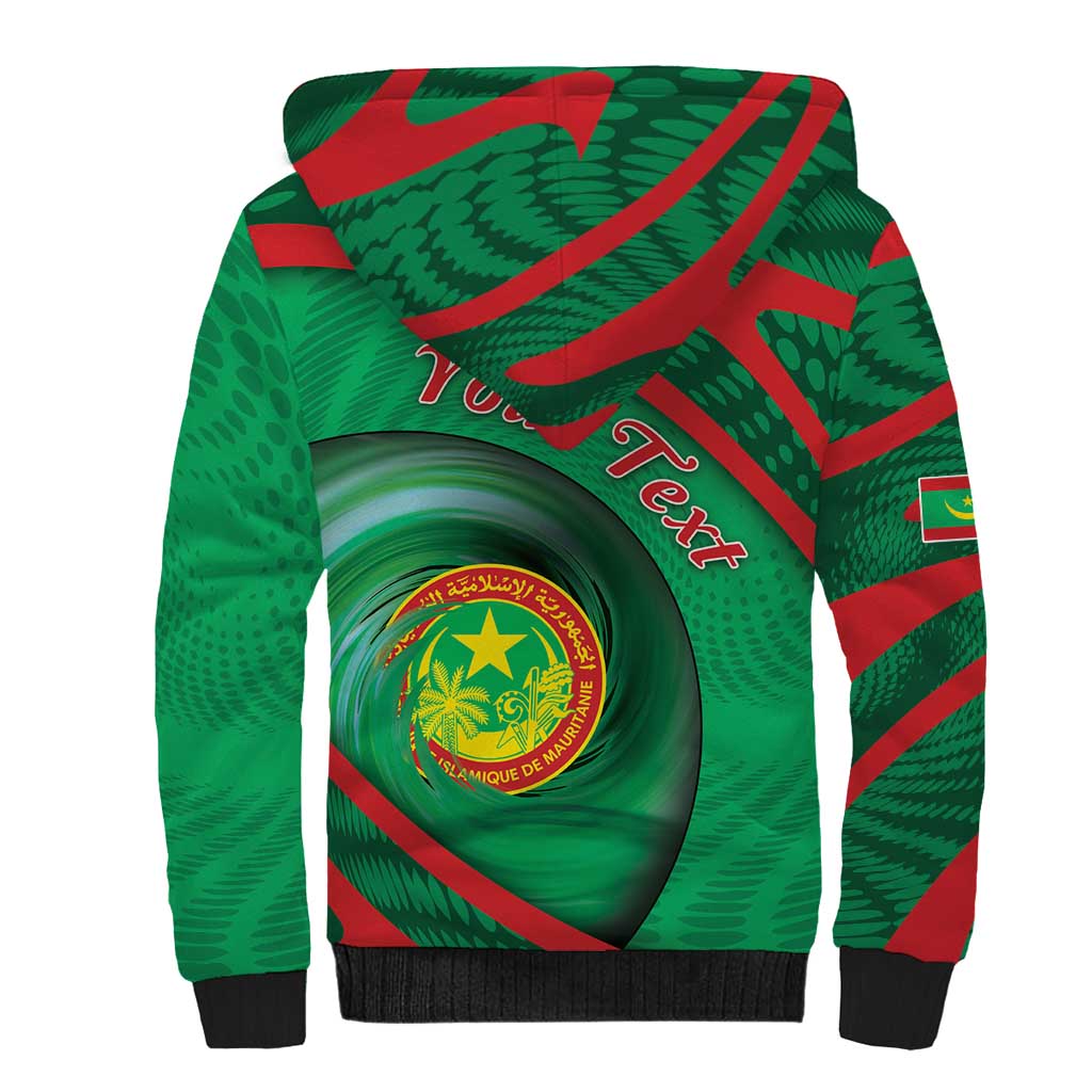 Personalized Mauritania Sherpa Hoodie African Wildcat From Richat Structure