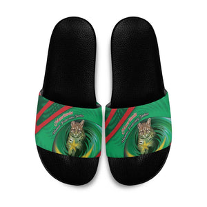 Mauritania Slide Sandals African Wildcat From Richat Structure