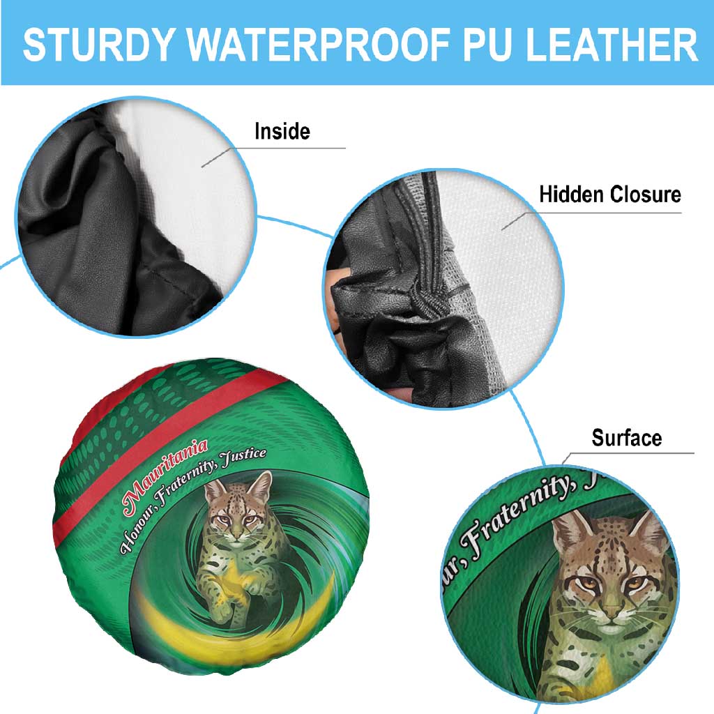Mauritania Spare Tire Cover African Wildcat From Richat Structure