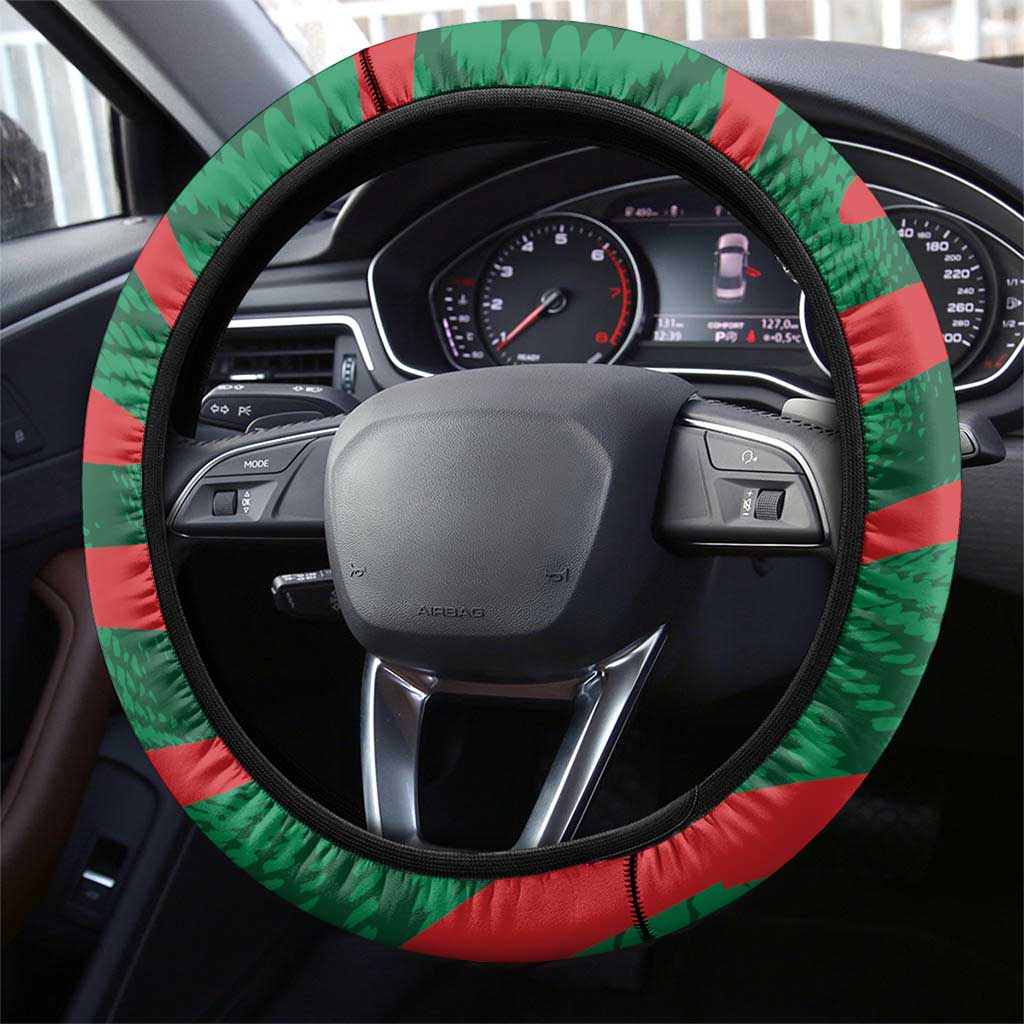 Mauritania Steering Wheel Cover African Wildcat From Richat Structure