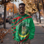 Personalized Mauritania Sweatshirt African Wildcat From Richat Structure
