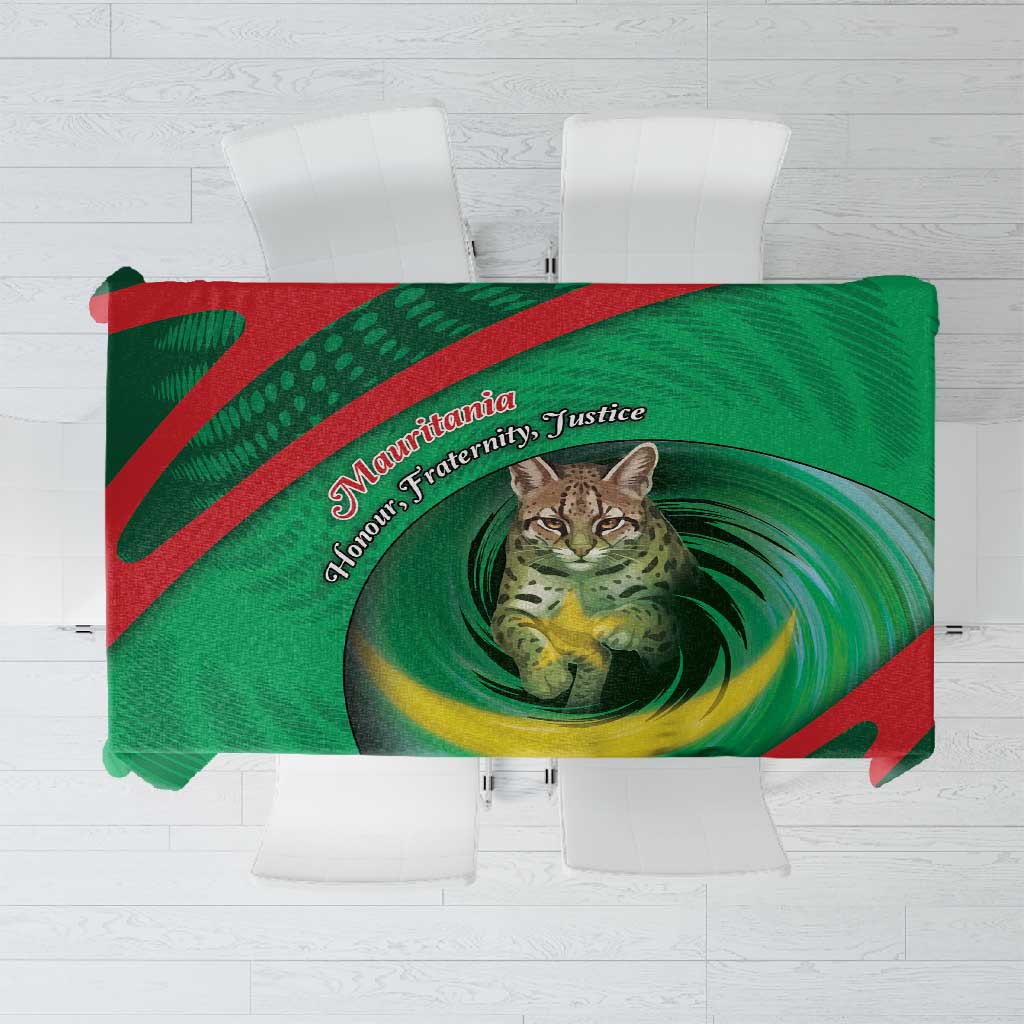 Mauritania Tablecloth African Wildcat From Richat Structure