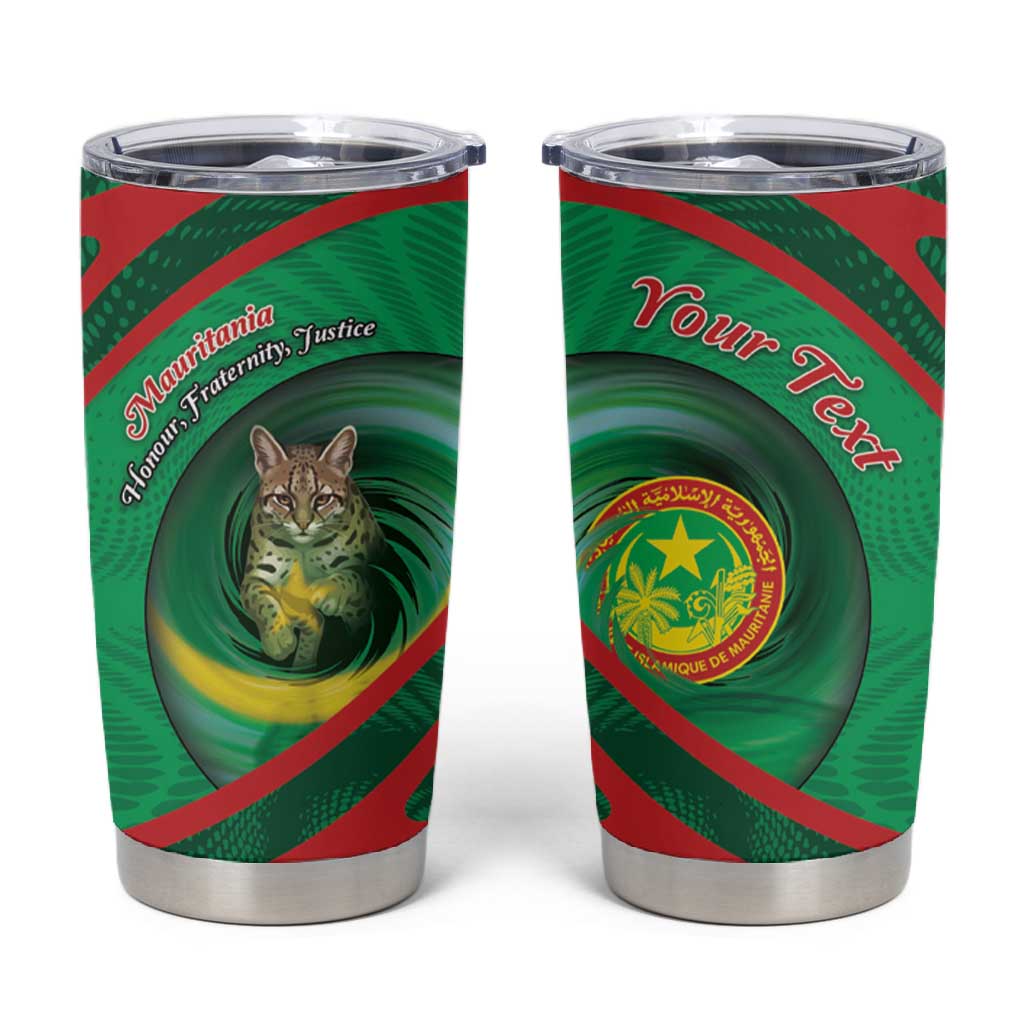 Personalized Mauritania Tumbler Cup African Wildcat From Richat Structure