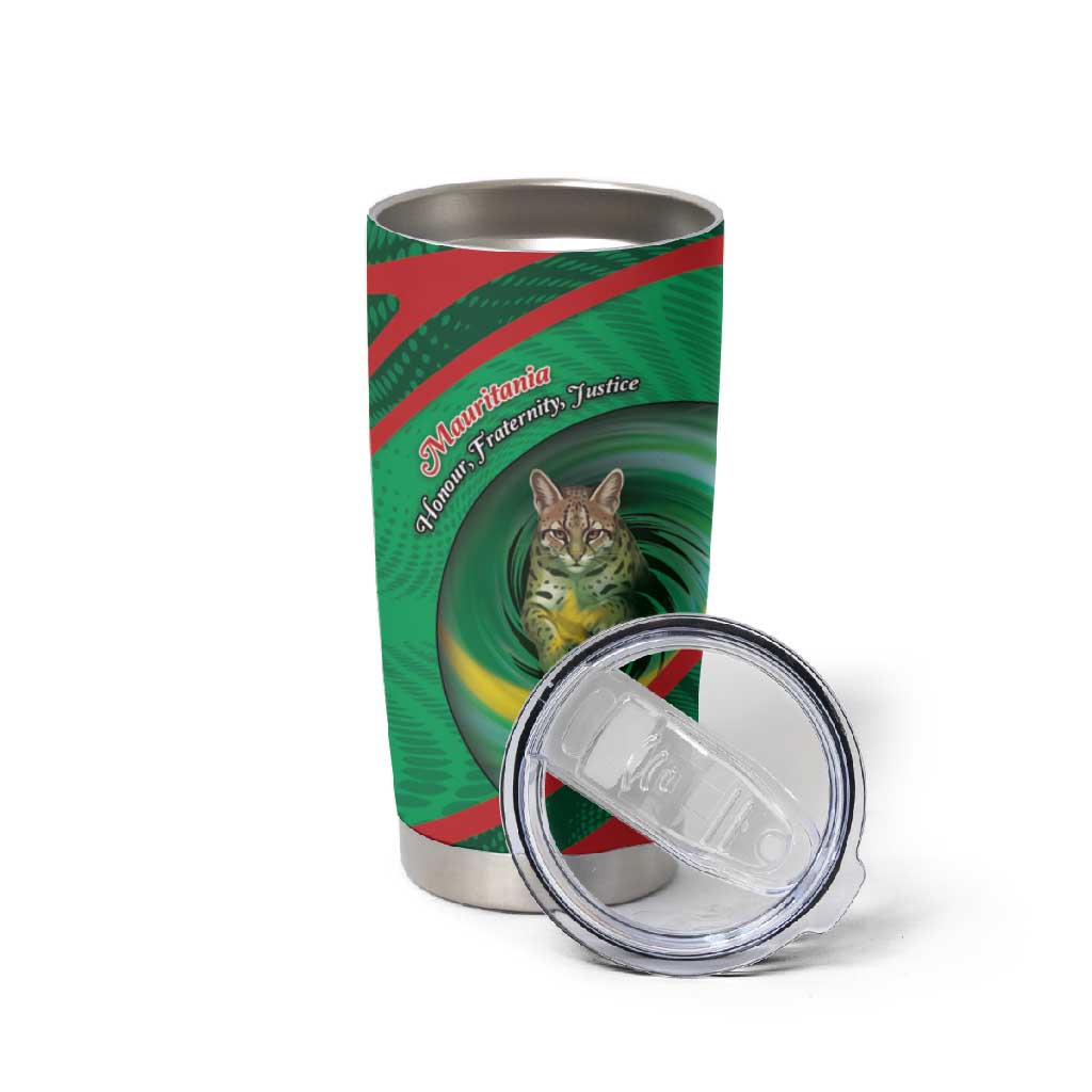 Personalized Mauritania Tumbler Cup African Wildcat From Richat Structure