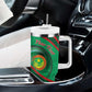 Personalized Mauritania Tumbler With Handle African Wildcat From Richat Structure