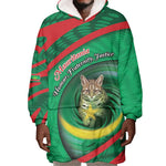 Personalized Mauritania Wearable Blanket Hoodie African Wildcat From Richat Structure