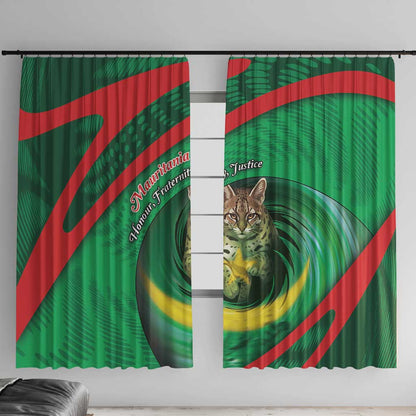 Mauritania Window Curtain African Wildcat From Richat Structure