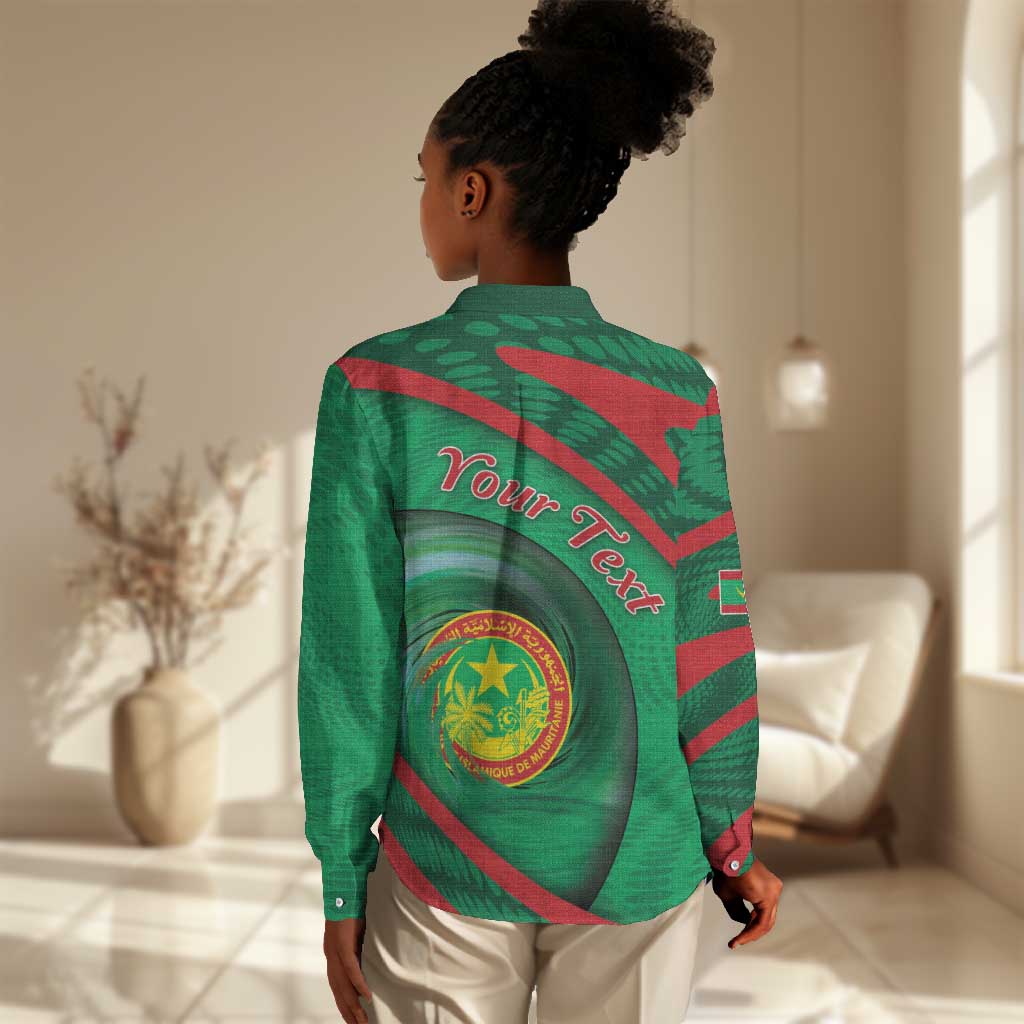 Personalized Mauritania Women Casual Shirt African Wildcat From Richat Structure