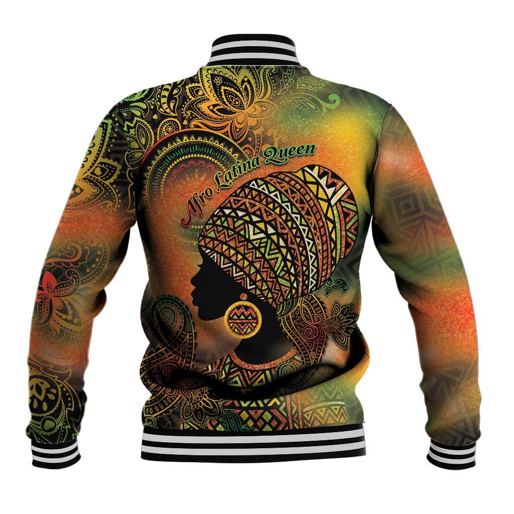 Black Women Baseball Jacket Afro Latina Queen - African Pride
