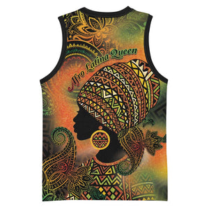 Black Women Basketball Jersey Afro Latina Queen DT05
