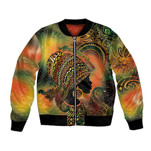 Black Women Bomber Jacket Afro Latina Queen - African Pride
