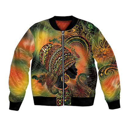 Black Women Bomber Jacket Afro Latina Queen - African Pride