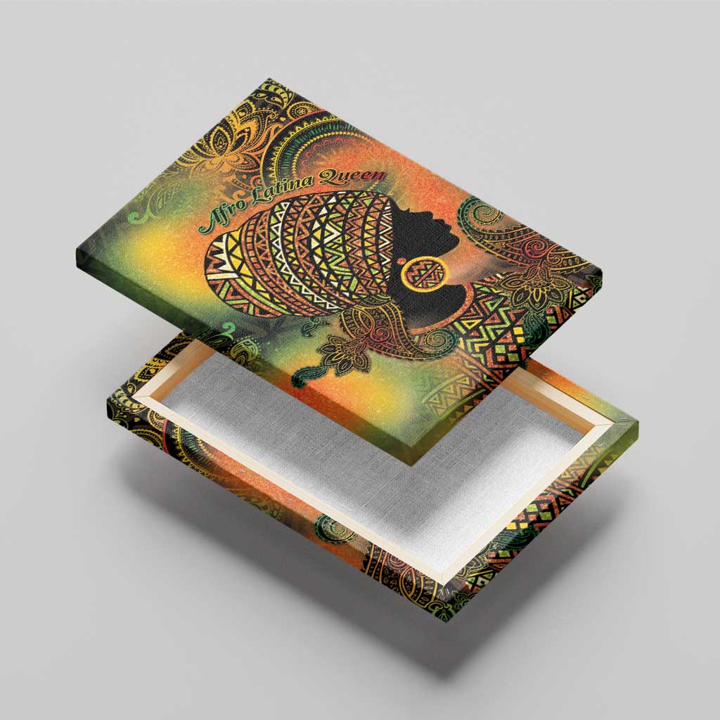 Black Women Canvas Wall Art Afro Latina Queen - African Pride
