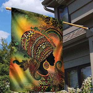 Black Women Garden Flag Afro Latina Queen - African Pride