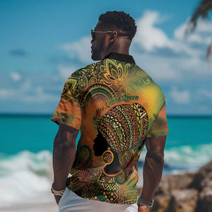 Black Women Hawaiian Shirt Afro Latina Queen - African Pride